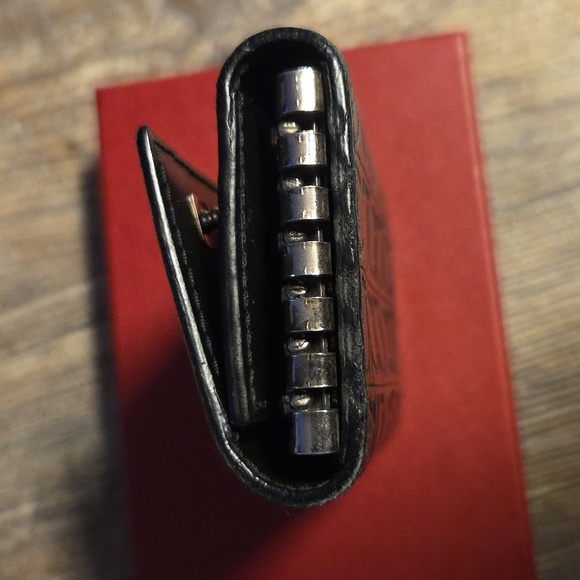 Salvatore Ferragomo Black Embossed Key Holder Wallet - Picture 5 of 17